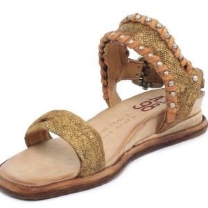 A.S.98 Sallie Oro Gold Sandals